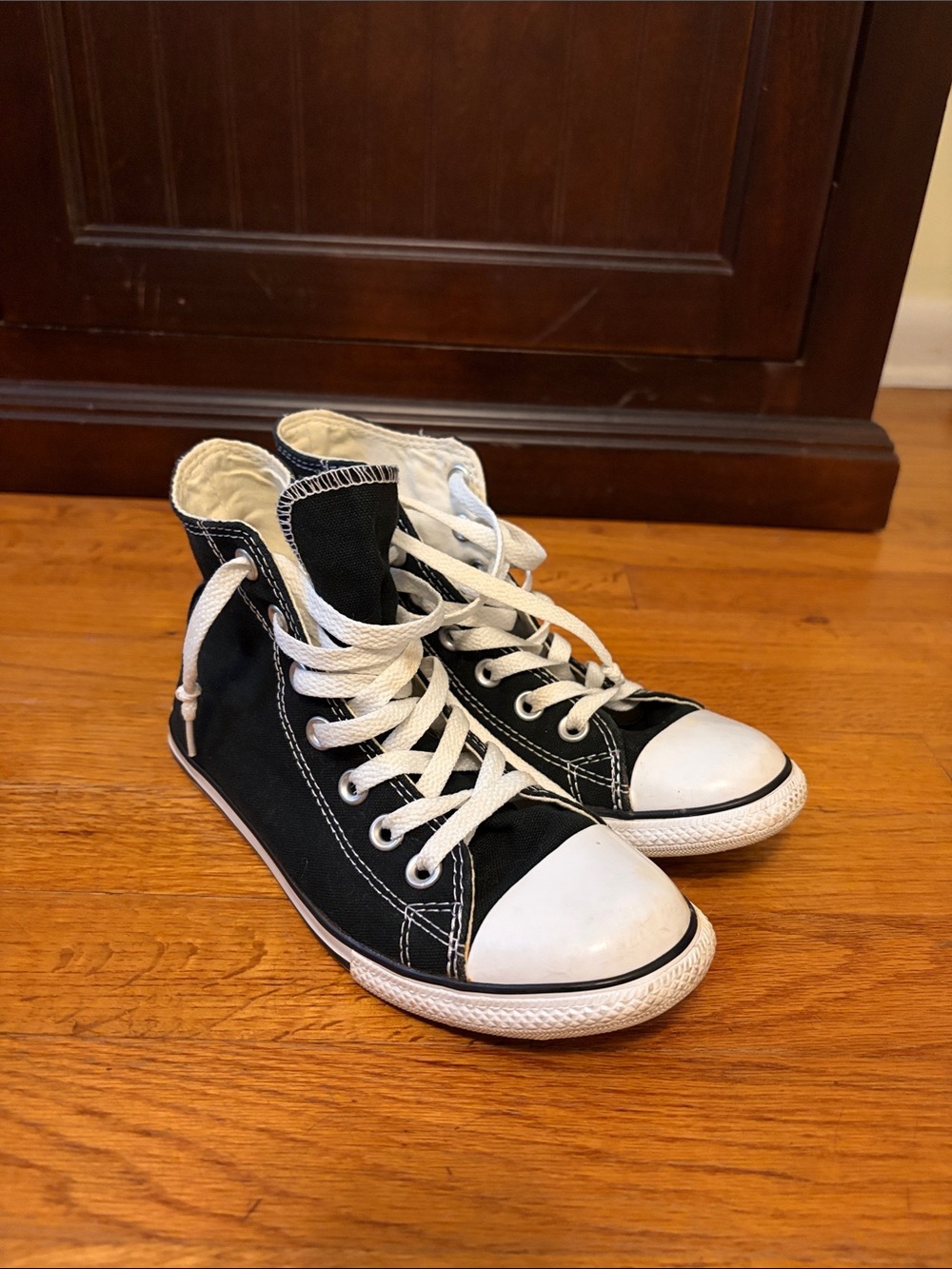 Converse Black and White High-Top Sneakers